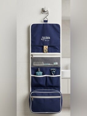 Jean Paul Gaultier Le Male Hanging Travel Toiletry Organizer Utility Navy Bag